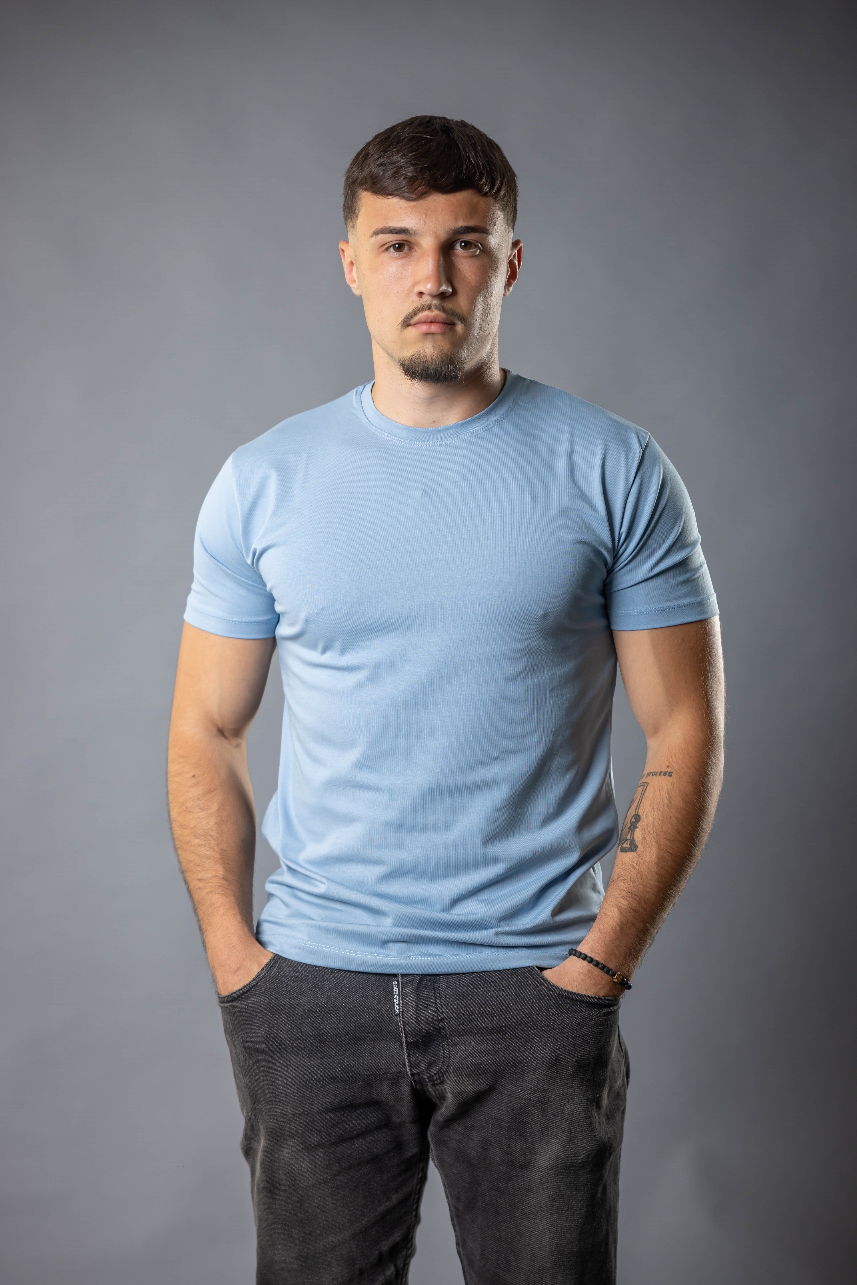 Elegant Majica- Sky blue