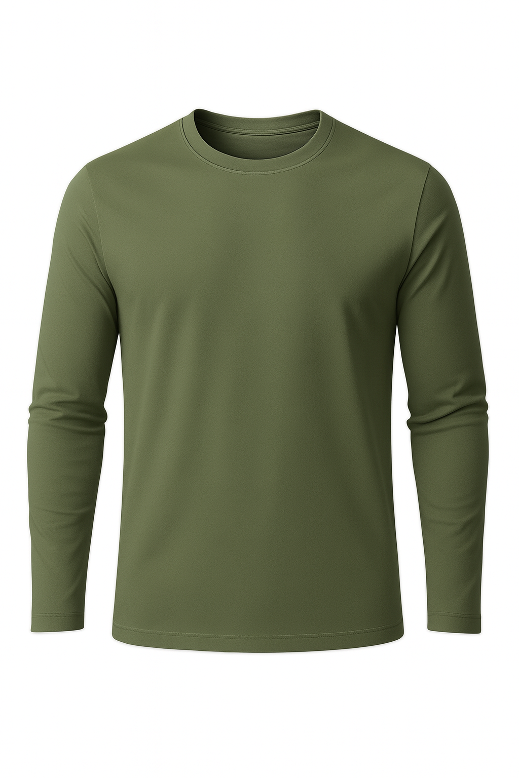 Elegant Majica Dugi Rukav - Maslinasta